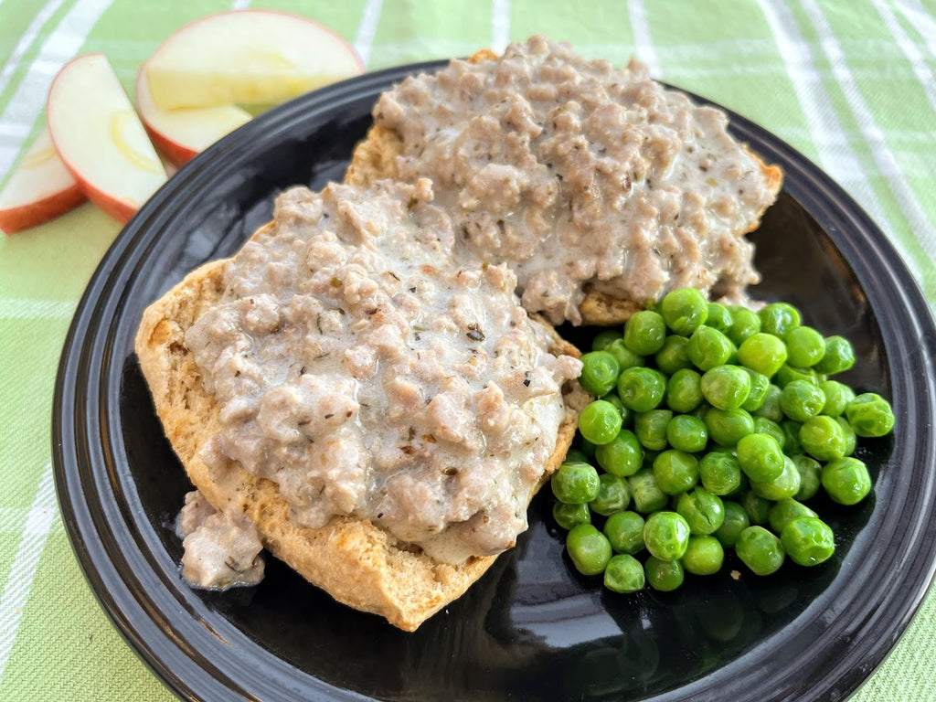 Biscuits and Gravy with Pasture Raised Pork