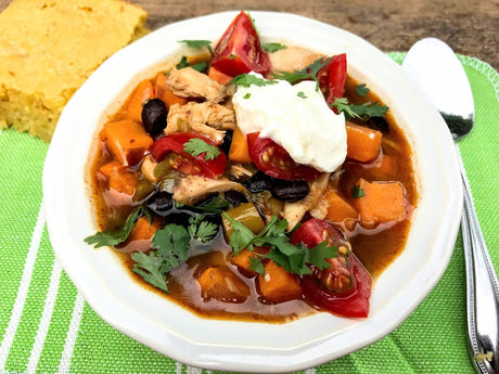 Black Bean and Butternut (or Sweet Potato) Soup