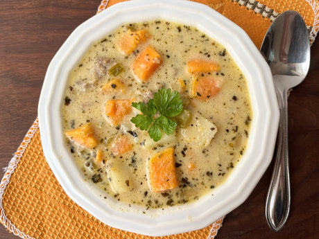 Creamy Sweet Potato Sausage Soup