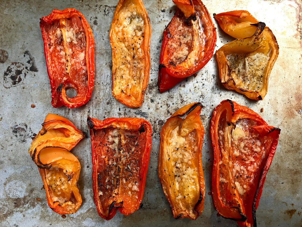 Roasted Peppers- A Super Easy Side Dish
