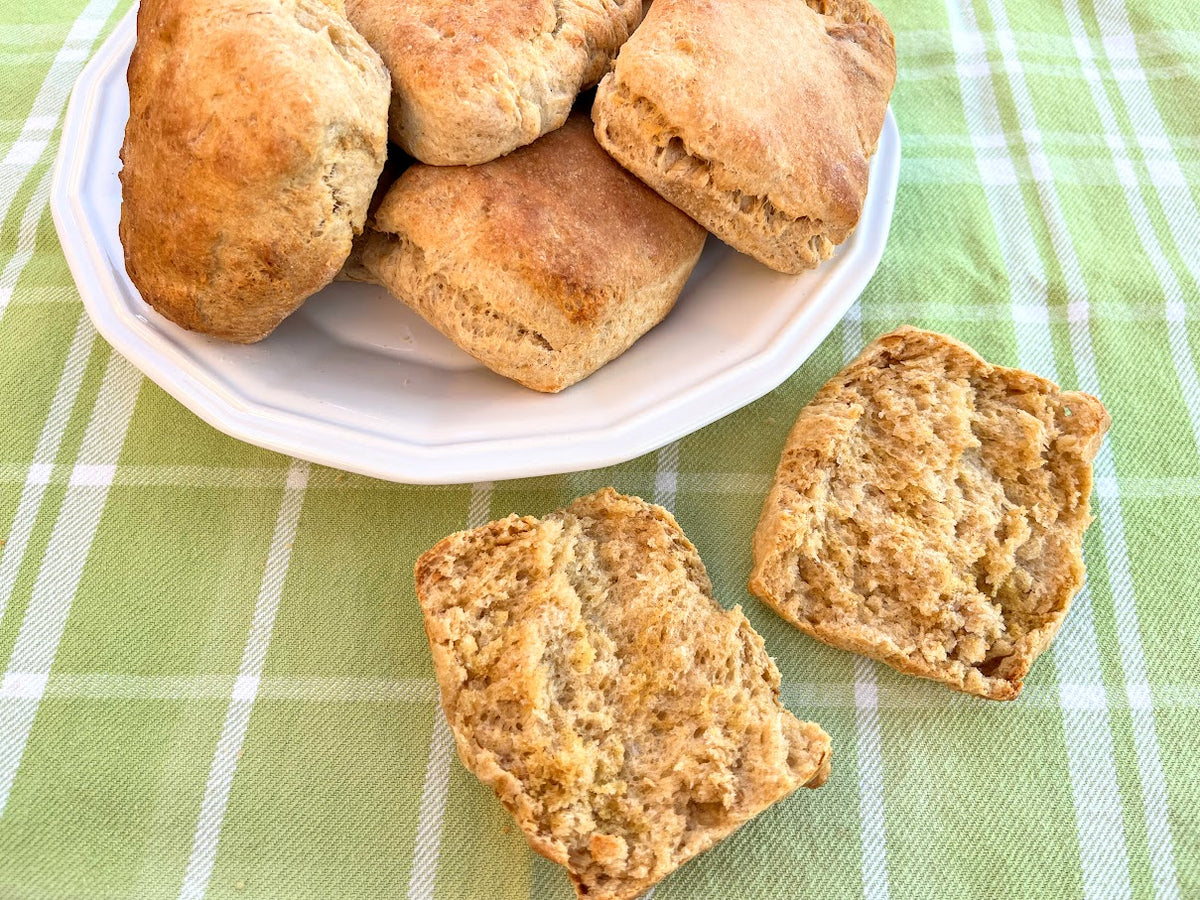 Long Fermented Whole Wheat Sourdough Biscuits Glory Garden