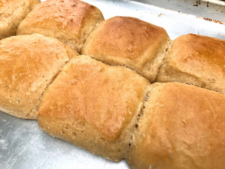 Soft and Fluffy Sourdough Hamburger Buns or Dinner Rolls