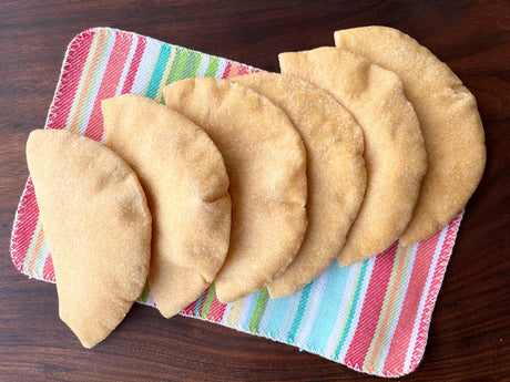 Whole Wheat Sourdough Pita Pockets
