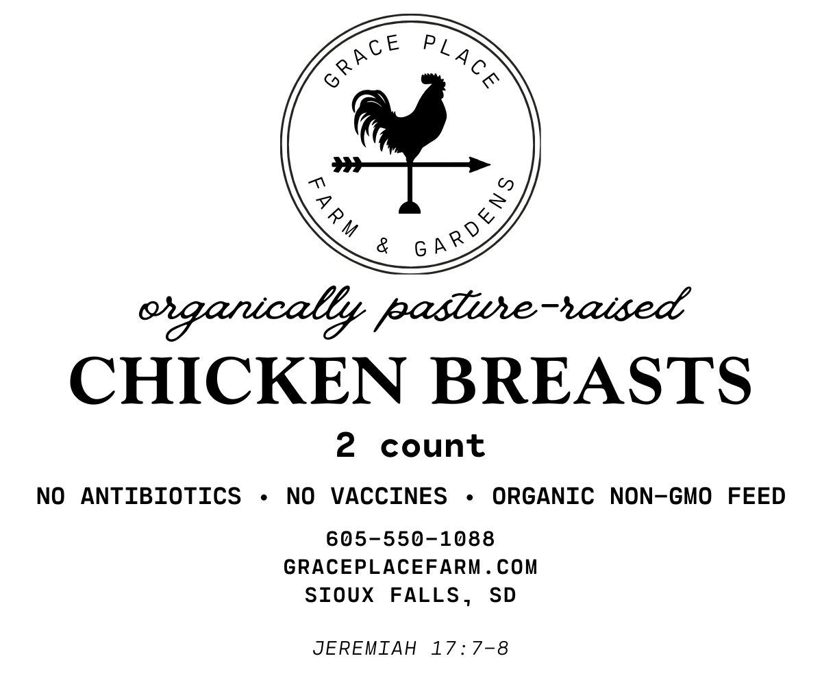 Organically-Fed Chicken Breast (2 ct)