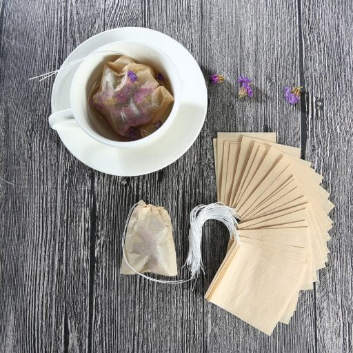 30 Disposable Tea Bags with Drawstring