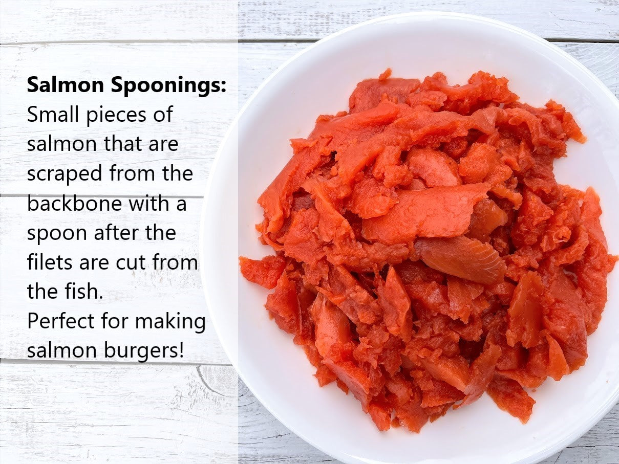 Wild Alaskan Salmon Spoonings- 1 lb