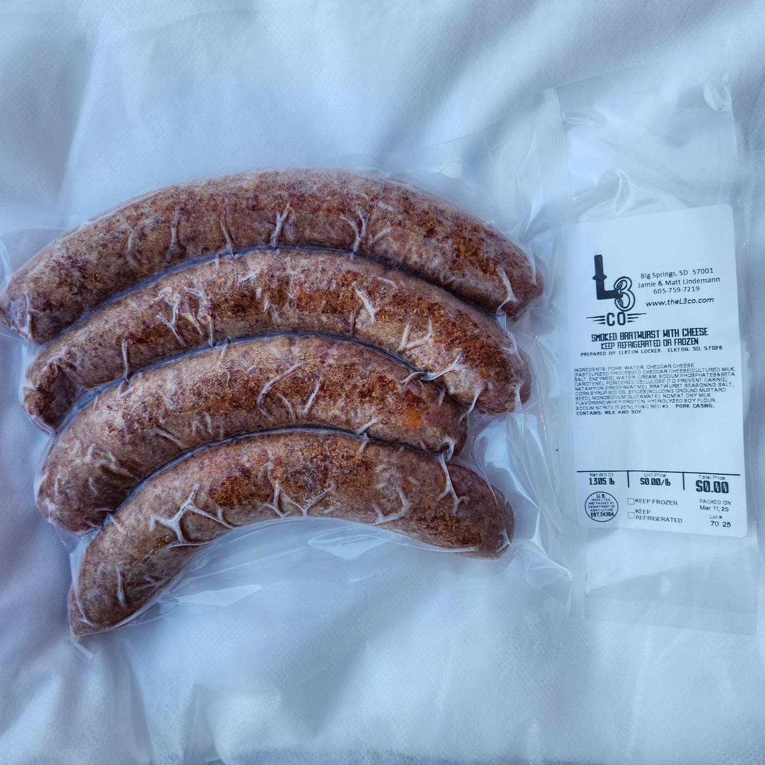 Pasture Raised Pork Brats