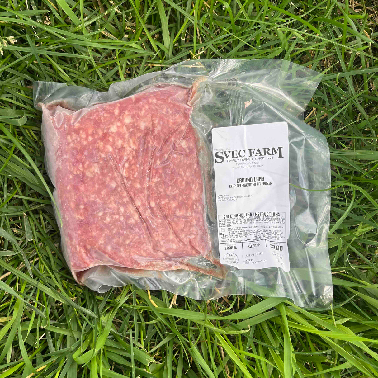 Svec Grassfed Ground Lamb, 1 lb