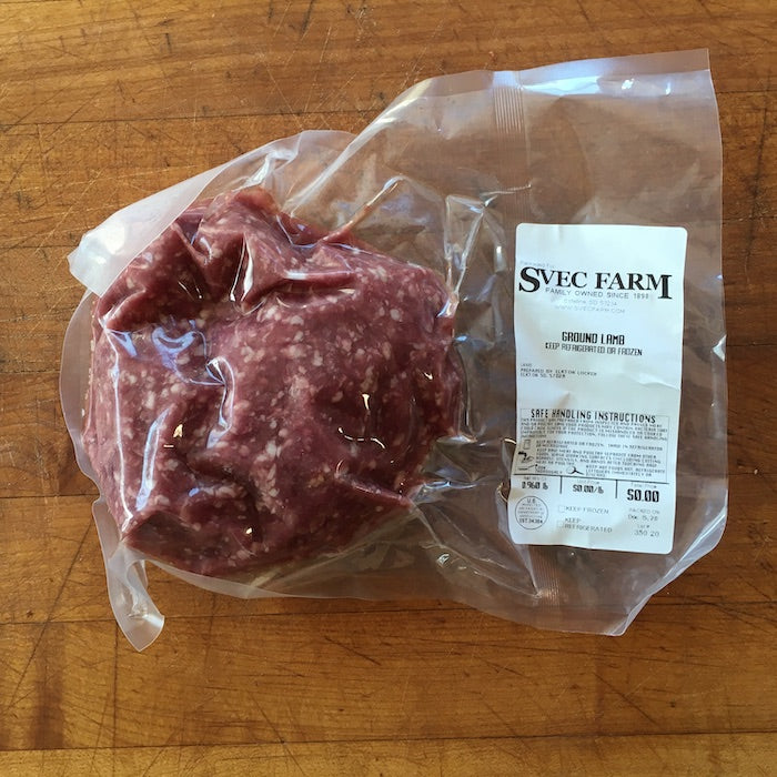 Svec Grassfed Ground Lamb, .9 lb