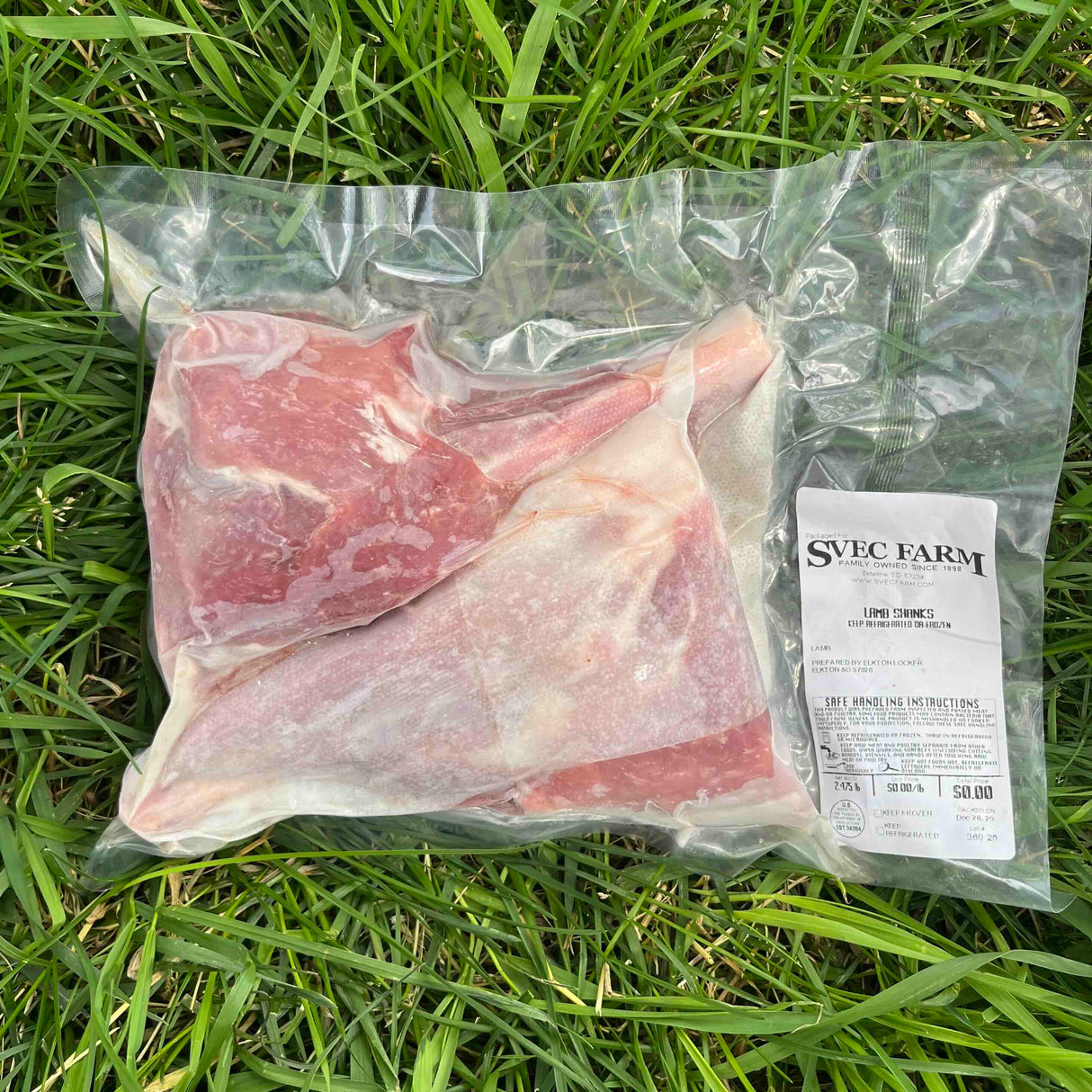 Svec Grassfed Lamb Shanks, 2.7 lb