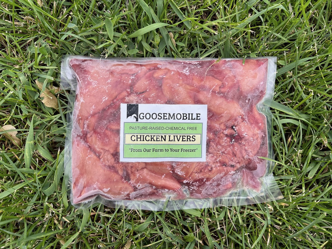 Pasture Raised Chicken Livers, 1/2 lb