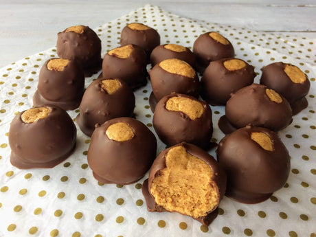 Healthy Low-Sugar Peanut Butter Buckeye Balls