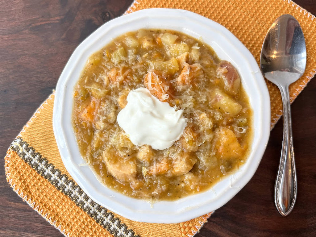 Ginger Sweet Potato Chicken Soup