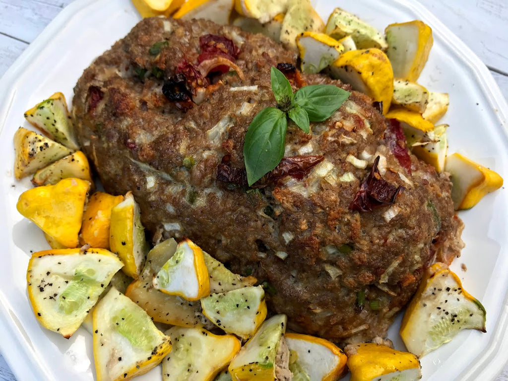 Balsamic and Sundried Tomato Lamb Meatloaf