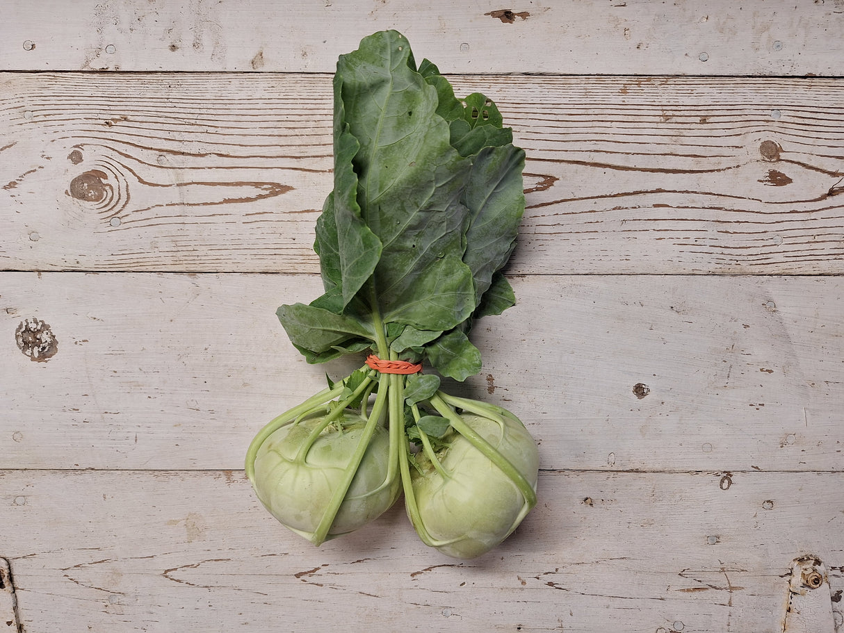 Kohlrabi, bunched