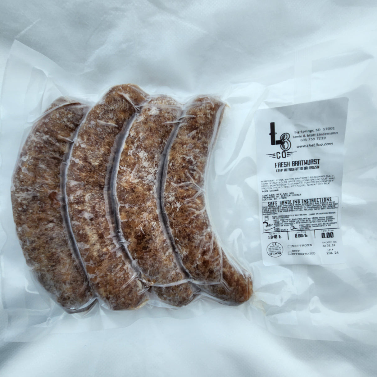 Pasture Raised Pork Brats