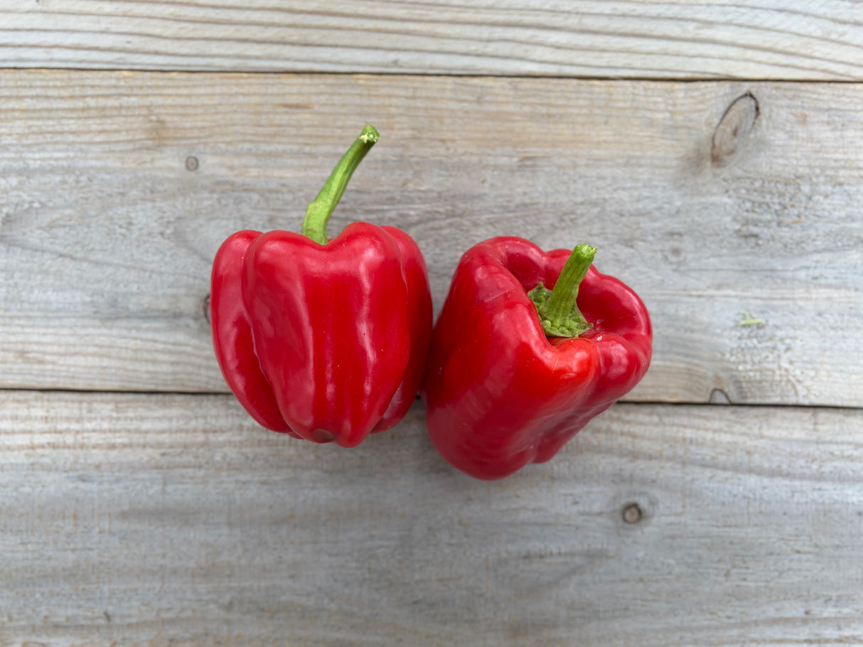 Organic Red Bell Peppers (2ct)