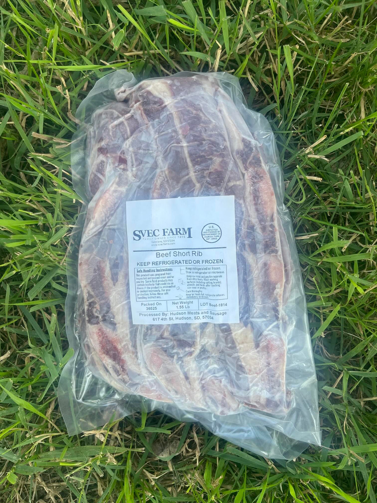 Grassfed Beef Korean-Style Short Ribs, 1.9 lb - Clearance