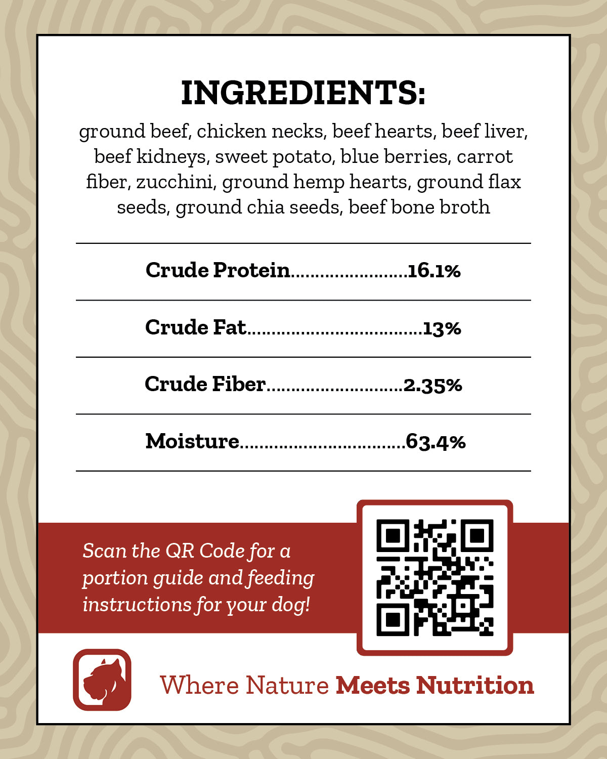 Raw Dog Food- Beef