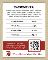 Raw Dog Food- Beef