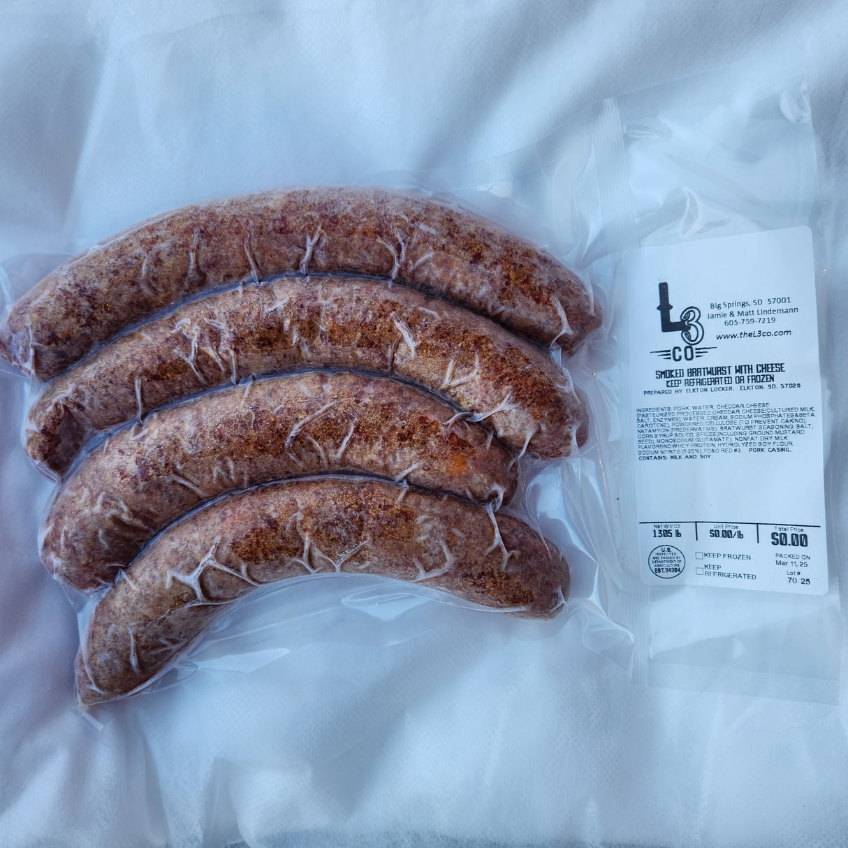 Pasture Raised Pork Brats