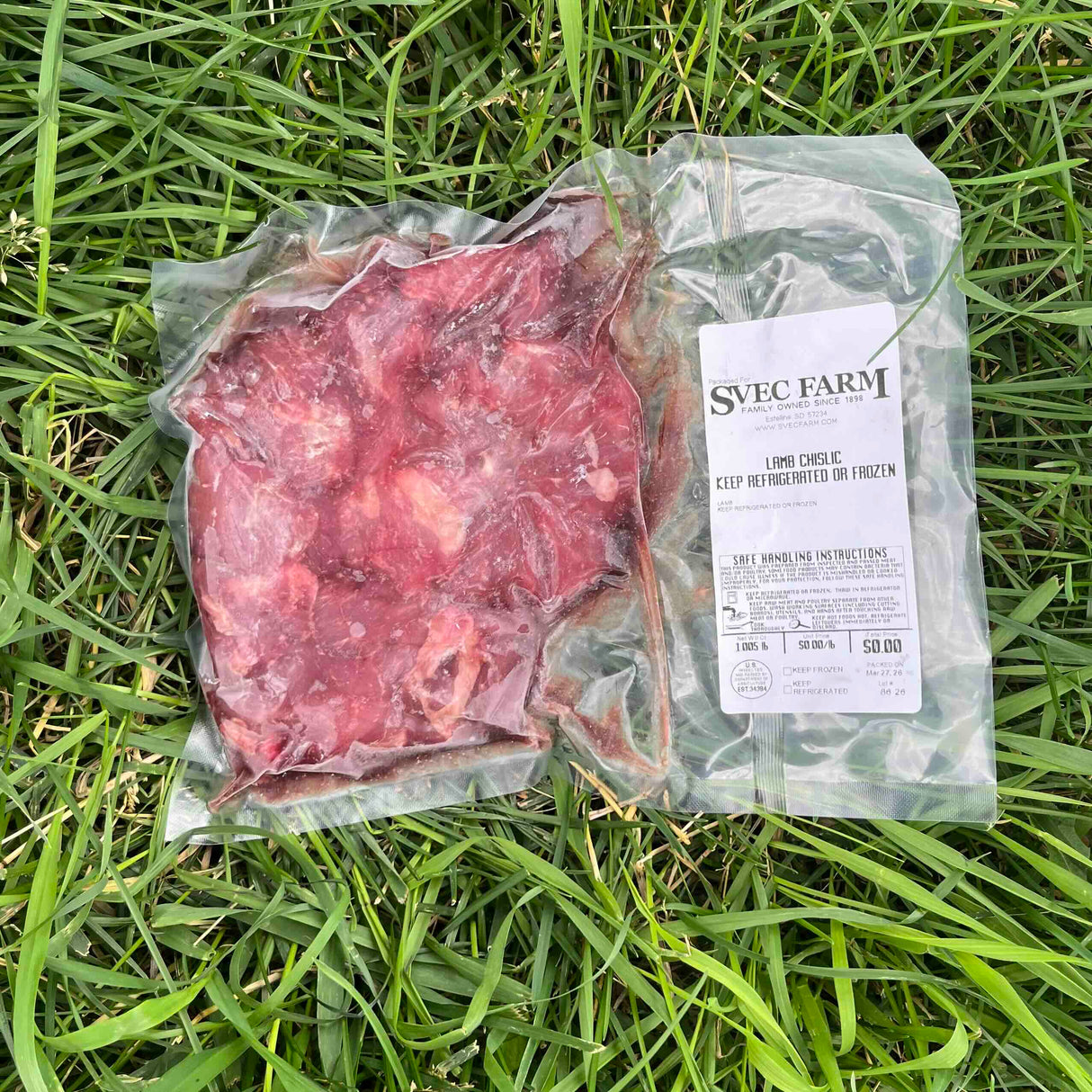 Svec Grassfed Lamb Chislic, 1 lb