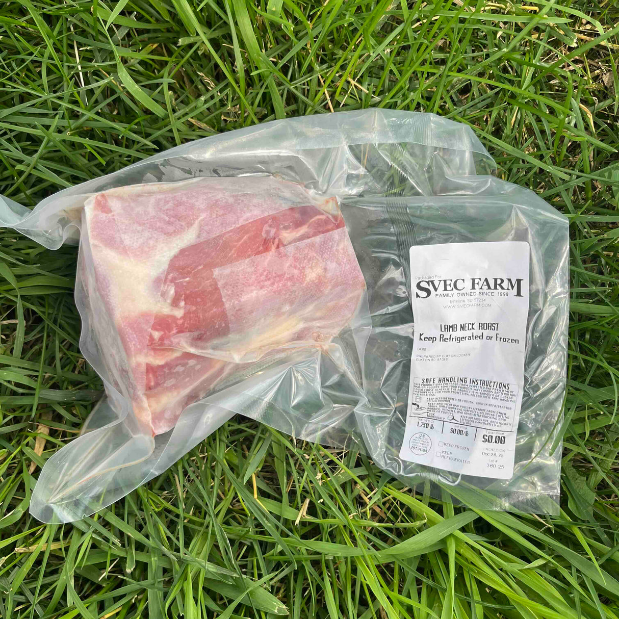 Svec Grassfed Lamb Neck Roast, 1.7 lb