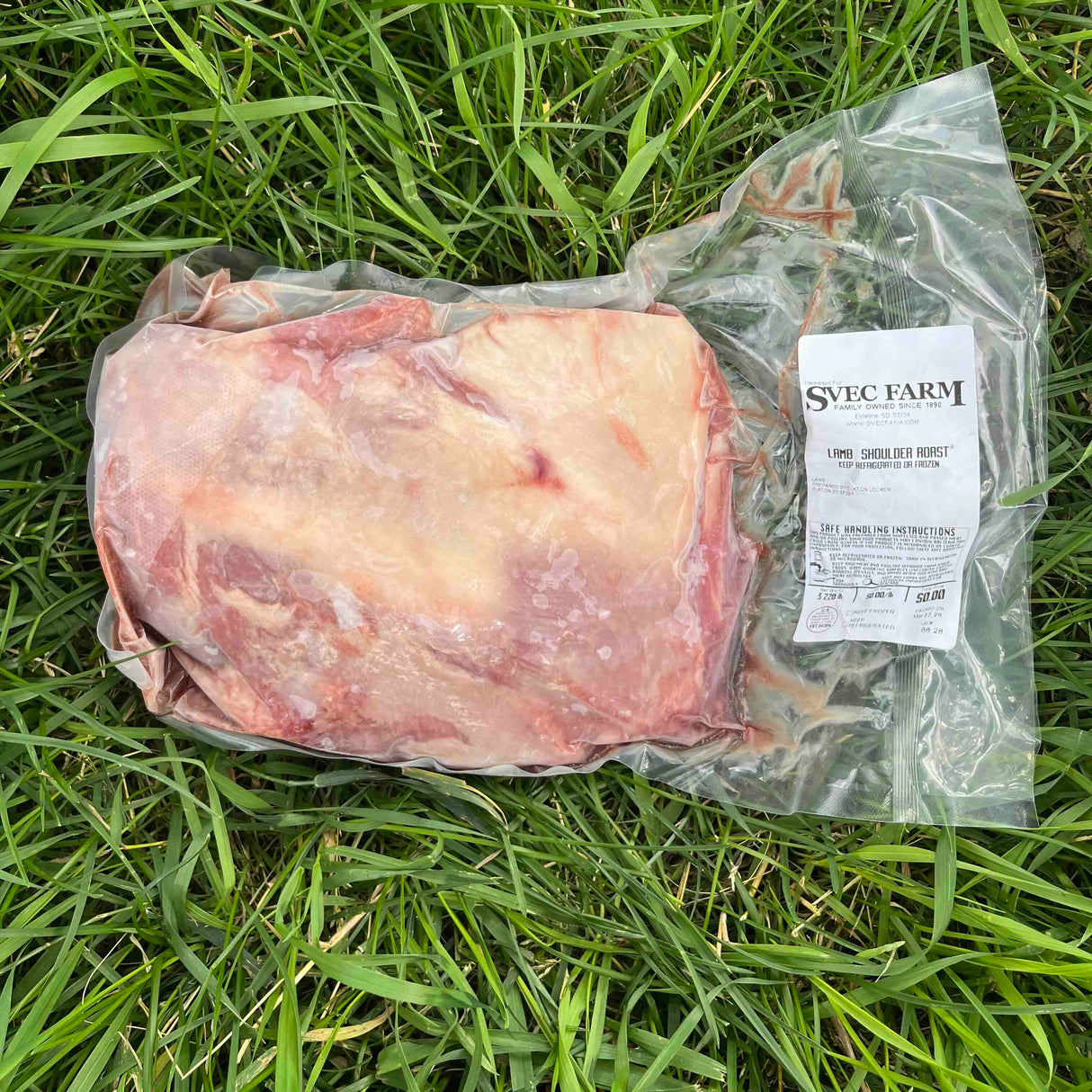 Svec Grassfed Lamb Shoulder Roast, 3.2 lb