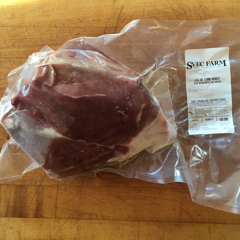 Svec Grassfed Leg of Lamb Roast, 3.6 lb