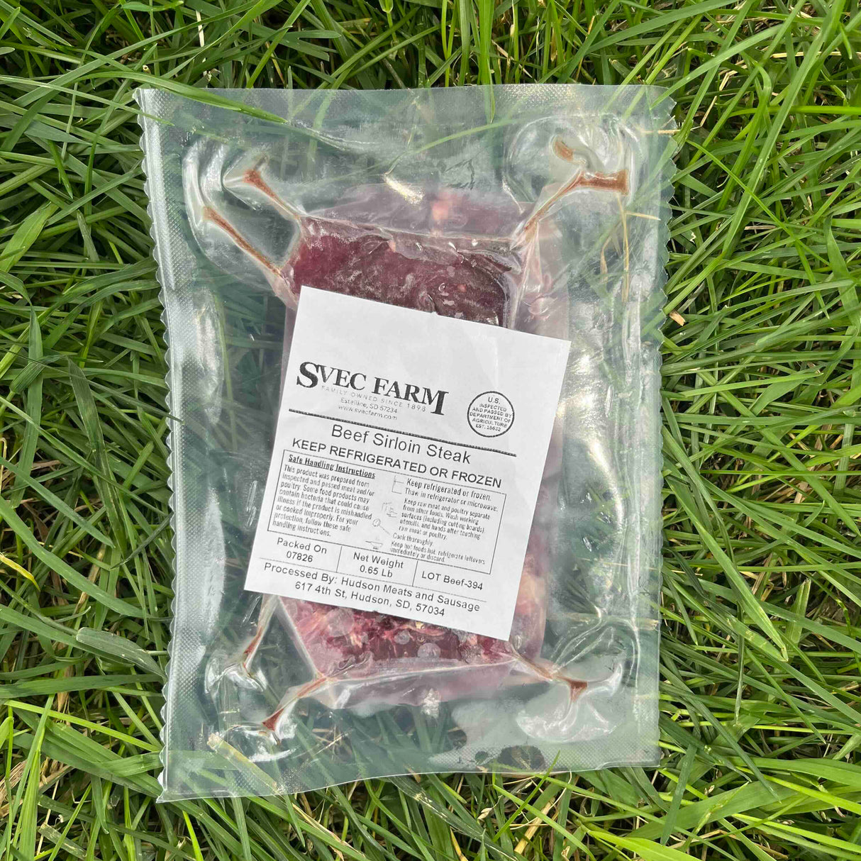 Grassfed Beef Sirloin Steak, .4 lb
