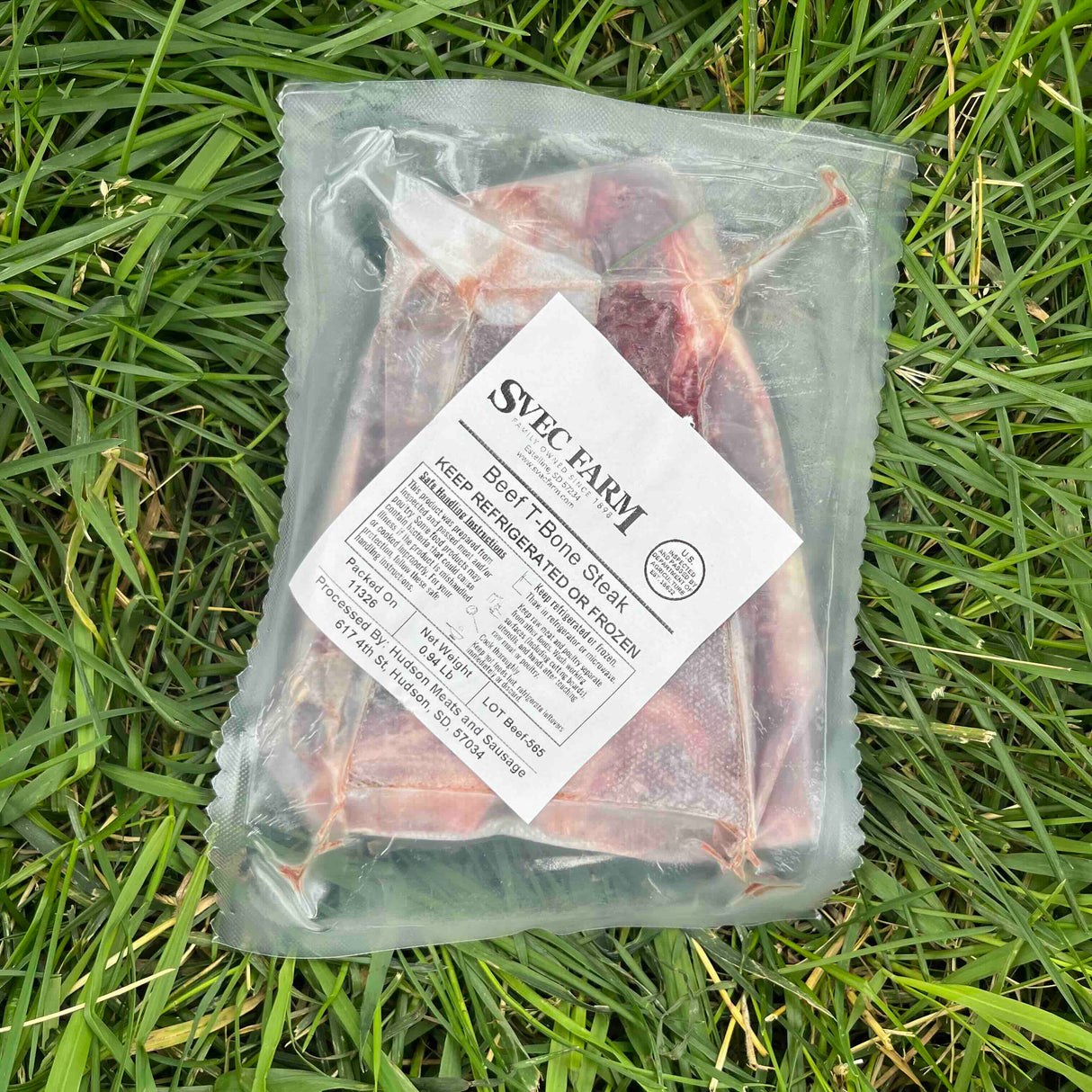 Grassfed Beef T-Bone Steak, .9 lb