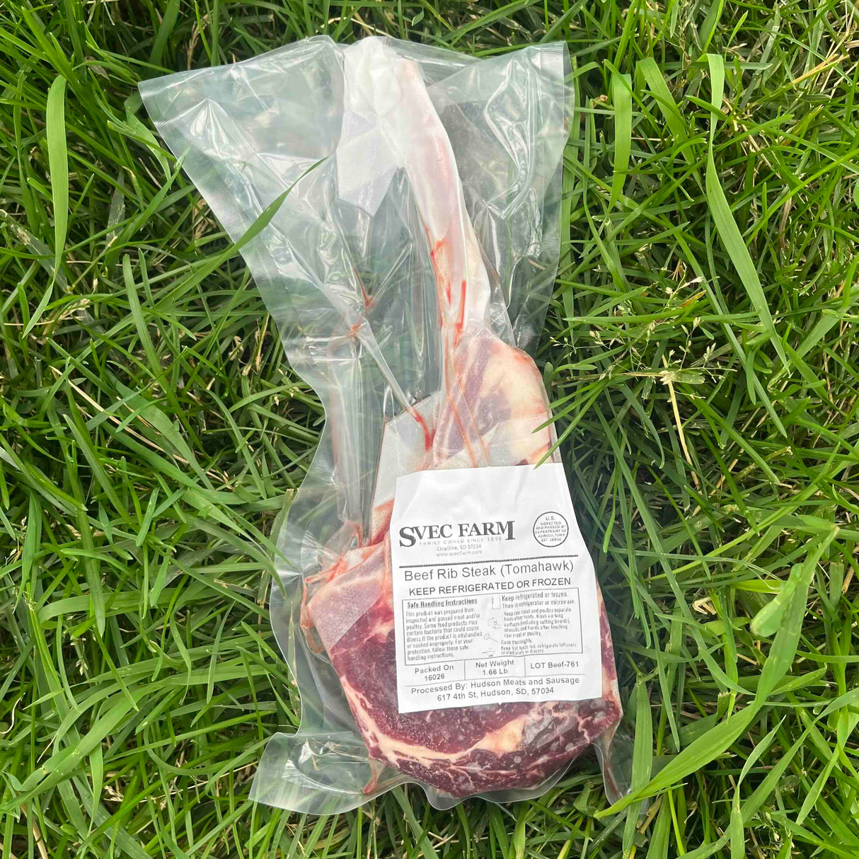 Grassfed Beef Tomahawk Ribeye Steak, 1.5 lb