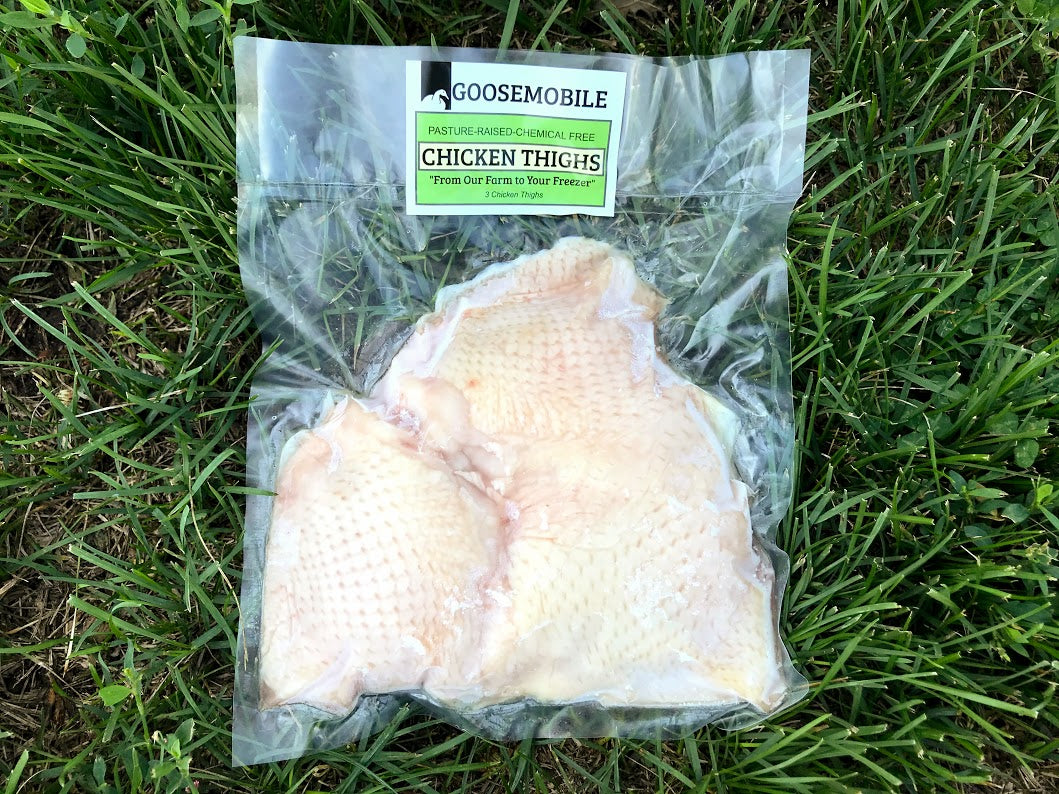 Pasture Raised Chicken Thighs, 3 ct